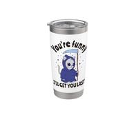 Funny Grim Reaper: eres divertido, te atraparé al final Vaso térmico de acero inoxidable de doble pared