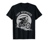 Funny Grim Reaper Last Responder Goth Dad Vintage Graphic Camiseta