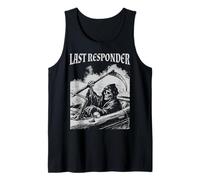 Funny Grim Reaper Last Responder Goth Dad Vintage Graphic Camiseta sin Mangas