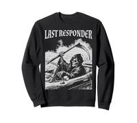 Funny Grim Reaper Last Responder Goth Dad Vintage Graphic Sudadera
