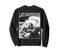 Funny Grim Reaper Last Responder Vintage Dad Goth Graphic Sudadera