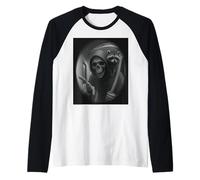 Funny Grim Reaper Raccoon Dark Humor Halloween Graphic Men Camiseta Manga Raglan