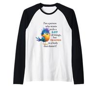 Funny Grumpy Bird Graphic Lazy Quote Procrastinator Camiseta Manga Raglan