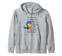 Funny Grumpy Bird Graphic Lazy Quote Procrastinator Sudadera con Capucha