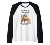 Funny Grumpy Bird Witty Quote Sarcastic Gift for Men Women Camiseta Manga Raglan
