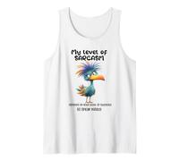 Funny Grumpy Bird Witty Quote Sarcastic Gift for Men Women Camiseta sin Mangas