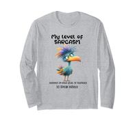 Funny Grumpy Bird Witty Quote Sarcastic Gift for Men Women Manga Larga