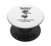 Funny Grumpy Bird Witty Quote Sarcastic Gift for Men Women PopSockets PopGrip Adhesivo