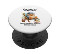 Funny Grumpy Bird Witty Quote Sarcastic Gift for Men Women PopSockets PopGrip Adhesivo