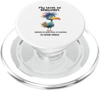 Funny Grumpy Bird Witty Quote Sarcastic Gift for Men Women PopSockets PopGrip para MagSafe
