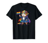 Funny Guinea Pig LGBT Rainbow Lesbianas Orgullo Gay Mujeres Hombres Camiseta