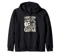 Funny Guitar Player I Might Look Like Im Listening To You Sudadera con Capucha