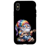 Funny Guitar Teacher Hippie GNOME Flower Power For Hippies Carcasa para iPhone X/XS