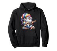 Funny Guitar Teacher Hippie GNOME Flower Power For Hippies Sudadera con Capucha