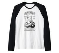 Funny Gym Charles Darwin Ampliación De La Humanidad Kettlebell Camiseta Manga Raglan