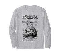 Funny Gym Charles Darwin Ampliación De La Humanidad Kettlebell Manga Larga