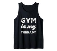 Funny Gym Meme Love Lifting Gym Es Mi Terapia Motivacional Camiseta sin Mangas