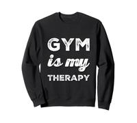 Funny Gym Meme Love Lifting Gym Es Mi Terapia Motivacional Sudadera