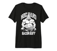 Funny Gym Pig Hog Hard Bacon Buff Muscle Builder Fitness Camiseta Premium