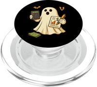 Funny Halloween Accountant Ghost Financial Advisor PopSockets PopGrip para MagSafe
