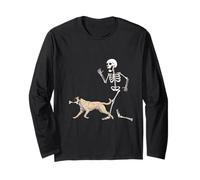 Funny Halloween Anatolian Shepherd Dog and Skeleton Manga Larga