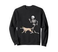 Funny Halloween Anatolian Shepherd Dog and Skeleton Sudadera