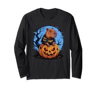 Funny Halloween Capybara Pumpkin Fall Season Manga Larga