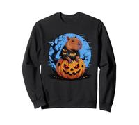Funny Halloween Capybara Pumpkin Fall Season Sudadera