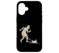 Funny Halloween Cat and Mummy Carcasa para iPhone 16