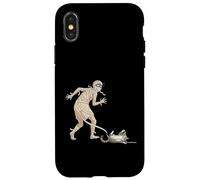 Funny Halloween Cat and Mummy Carcasa para iPhone X/XS