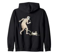 Funny Halloween Cat and Mummy Sudadera con Capucha