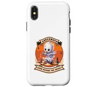 Funny Halloween Chess Player Ghost Checkmate Costume Carcasa para iPhone X/XS