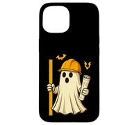 Funny Halloween Civil Engineer Ghost Architect Carcasa para iPhone 15