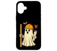 Funny Halloween Civil Engineer Ghost Architect Carcasa para iPhone 16 Plus