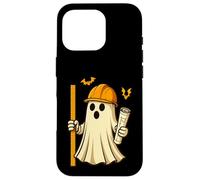 Funny Halloween Civil Engineer Ghost Architect Carcasa para iPhone 16 Pro