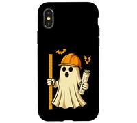 Funny Halloween Civil Engineer Ghost Architect Carcasa para iPhone X/XS
