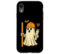 Funny Halloween Civil Engineer Ghost Architect Carcasa para iPhone XR