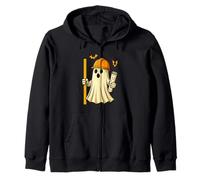 Funny Halloween Civil Engineer Ghost Architect Sudadera con Capucha
