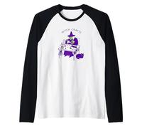 Funny Halloween Crafting Design for Witches & Weirdos Camiseta Manga Raglan