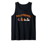 Funny Halloween, Cute Dachshund Dog Costume HalloWiener Camiseta sin Mangas