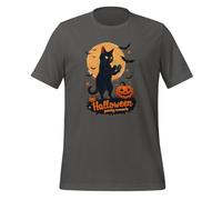 Funny Halloween Gaming Moments Scary Cat - Camiseta unisex para adulto, Asfalto, XXL