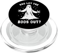Funny Halloween Ghost Who Let The Boos out Cute Pun Graphic PopSockets PopGrip para MagSafe