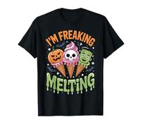 Funny Halloween Ice Cream I'm Freaking Melting Cute Spooky Camiseta