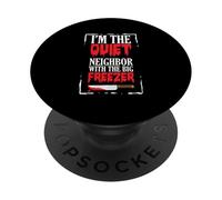 Funny Halloween I'm The Quiet Neighbor With The Big Freezer PopSockets PopGrip Adhesivo