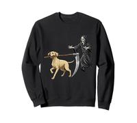 Funny Halloween Labrador Dog and The Reaper Sudadera