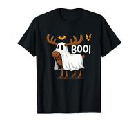 Funny Halloween Moose Ghost Boo Spooky Camiseta