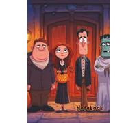 Funny Halloween Notebook - Spooky Cartoon Characters Journal for Kids and Adults: 120 Lined Pages | Cute and Creepy Halloween Cover | Perfect for Journaling, Drawing or Note-Taking