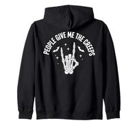 Funny Halloween People Give Me The Creeps Skeleton Skull Sudadera con Capucha