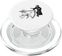 Funny Halloween Poodle Dog and The Reaper PopSockets PopGrip para MagSafe