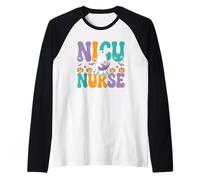 Funny Halloween Unidad de cuidados intensivos neonatales de enfermería de la UCIN Camiseta Manga Raglan